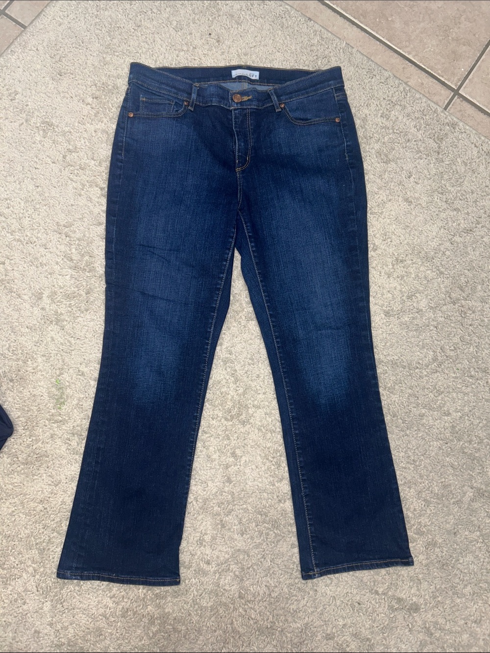 Excellent condition! Loft Dark Blue Flare Jeans